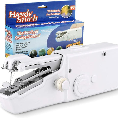 Mini Portable Handy Sewing Machine Handheld Sewing Machine Stitch Household Tool for Kids Clothing, Fabric, Home Travel Use, Gift for Kids & Adult