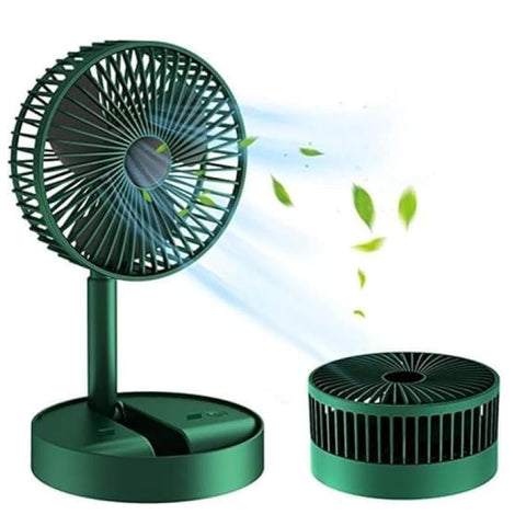 3 Speed Big size Rechargeable Mini Folding Telescopic Fan USB Rechargeable Floor Fan for Student Dormitory Home Outdoor Camping Office Small Desktop mini Fan