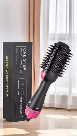 Hair Dryer Brush 3-in-1 Hot Air Brush Hair Styling Machine Brush for Women Fast Drying Styling Straightening Curling
