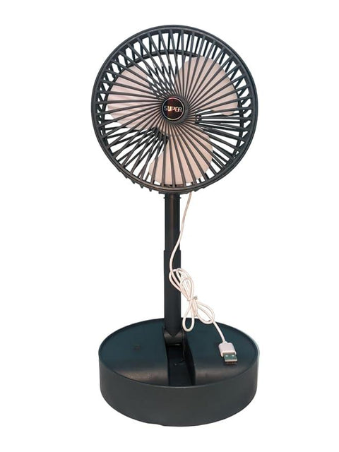 3 Speed Big size Rechargeable Mini Folding Telescopic Fan USB Rechargeable Floor Fan for Student Dormitory Home Outdoor Camping Office Small Desktop mini Fan