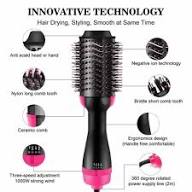 Hair Dryer Brush 3-in-1 Hot Air Brush Hair Styling Machine Brush for Women Fast Drying Styling Straightening Curling